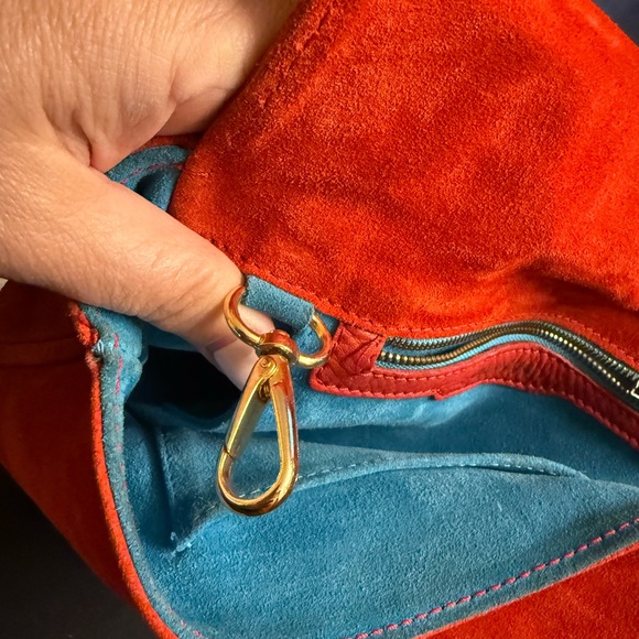 Chic Red Bow suede Women's Shoulder Bag - Picture 8 of 15